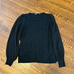 LOFT Black Knit Top